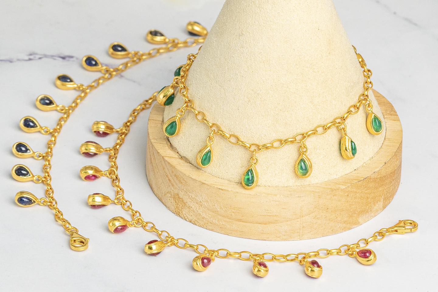 สร้อยคอพลอยแท้ real gemstone necklace