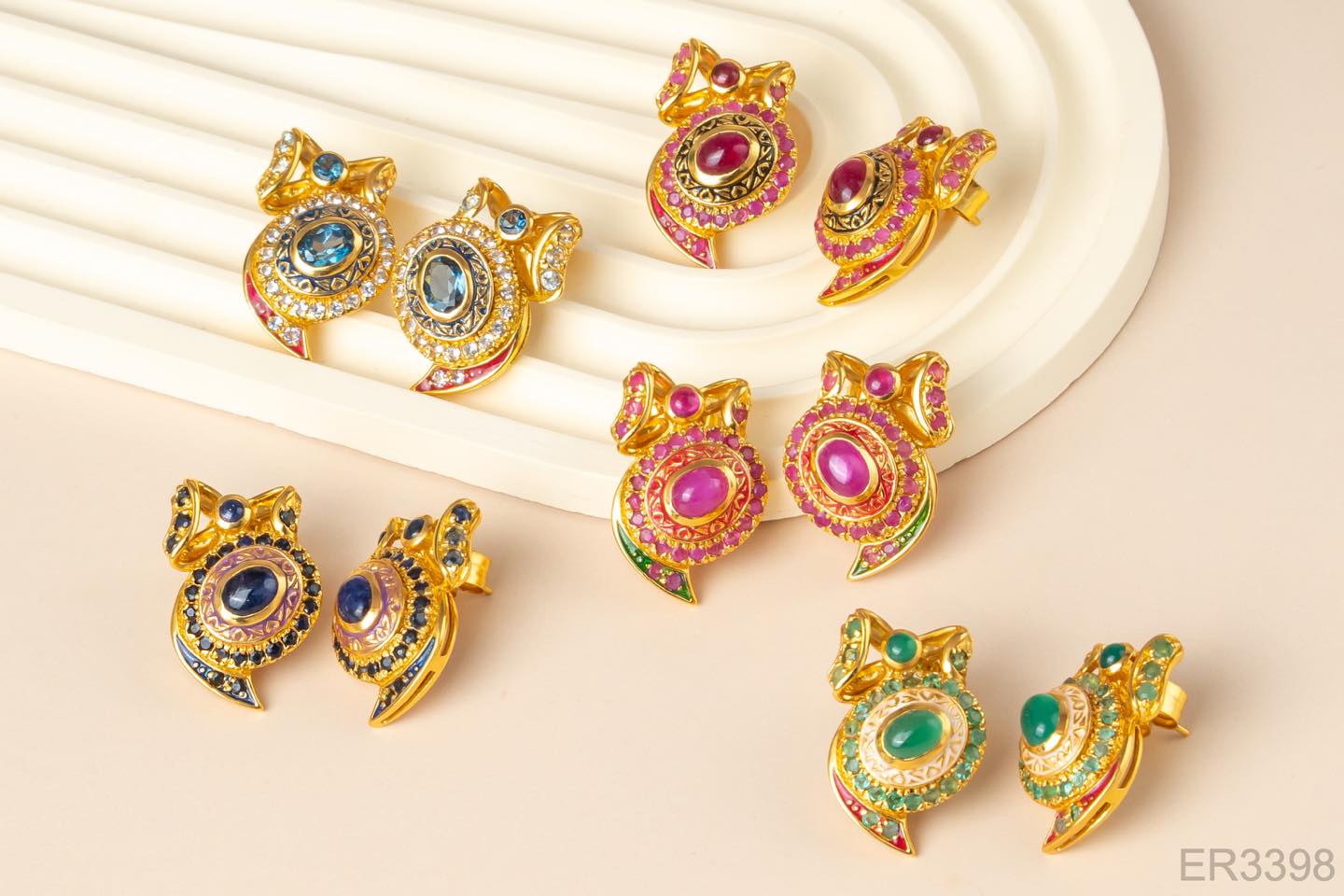 ต่างหูพลอยแท้ Earring